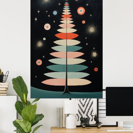 Grote kerstboom poster (Thuiskantoor)
