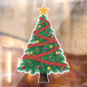 Grote Kerstboom Raamsticker (Vel 2)