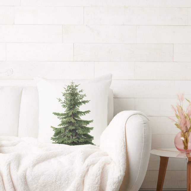 Grote kerstboomkwekerij met Vintage Kussen (Bank)