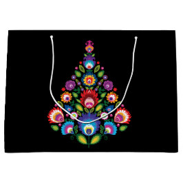 Grote kerstcadeau voor Folk met aangepast bericht Groot Cadeauzakje