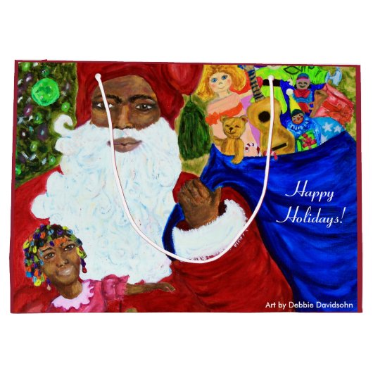 Grote kerstcadeaus voor kerstcadeautjes - kerstFee Large Cadeautasje (Achterkant)