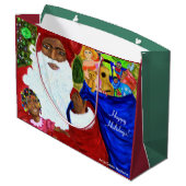 Grote kerstcadeaus voor kerstcadeautjes - kerstFee Large Cadeautasje (Achterkant Gekanteld)