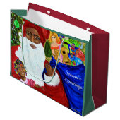 Grote kerstcadeaus voor kerstcadeautjes - kerstFee Large Cadeautasje (Voorkant Gekanteld)