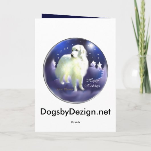 Grote kerstcadeautjes in de Pyreneeën Feestdagen Kaart (Achterkant)