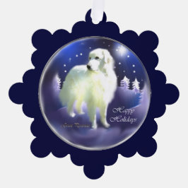 Grote kerstcadeautjes in de Pyreneeën Ornament Kaart