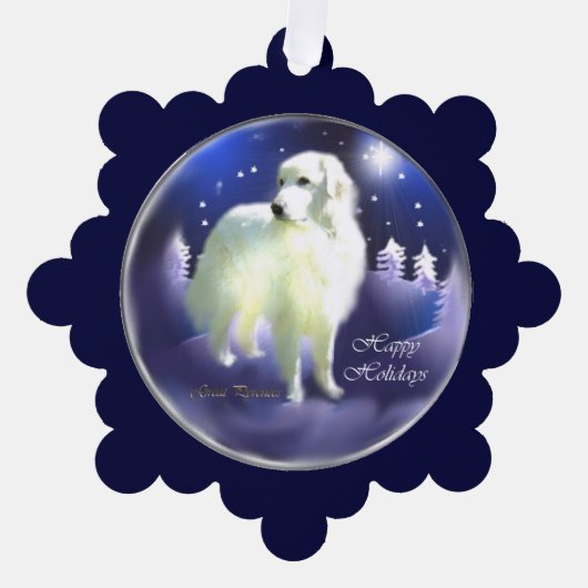 Grote kerstcadeautjes in de Pyreneeën Ornament Kaart (Voorkant)