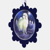 Grote kerstcadeautjes in de Pyreneeën Ornament Kaart (Links)