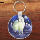 Grote kerstcadeautjes in de Pyreneeën Sleutelhanger (Voorkant)