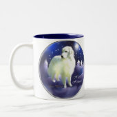 Grote kerstcadeautjes in de Pyreneeën Tweekleurige Koffiemok (Links)