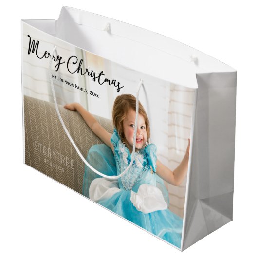 Grote kerstcadeautjes met kerstcadeautjes groot cadeauzakje (Achterkant Gekanteld)