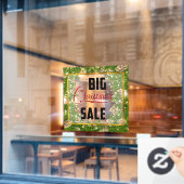 Grote kerstfeestdag verkoop Pinecone Window Cling Raamsticker (Cafe Raam)