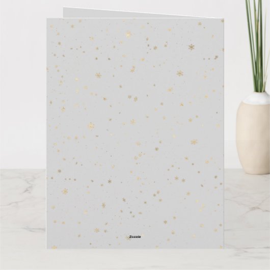 Grote kerstfotokaart gevouwen Wenskaart Kaart (Achterkant)