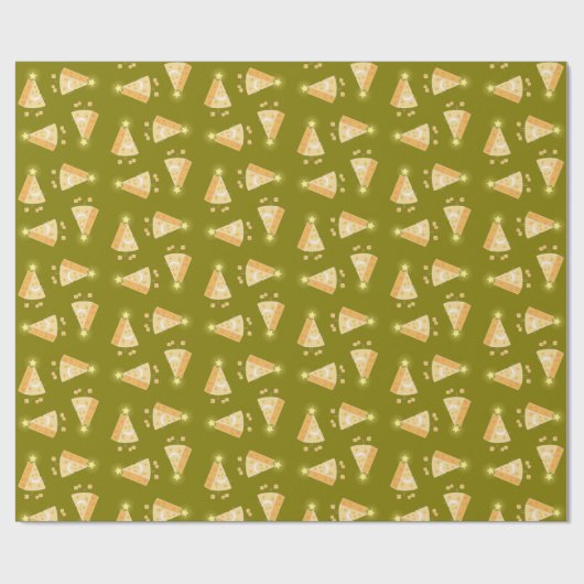 Grote kerstkaart cadeaupapier (Vlak)