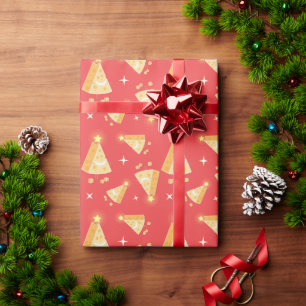 Grote kerstkaart cadeaupapier