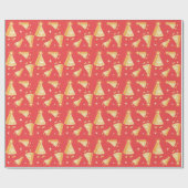 Grote kerstkaart cadeaupapier (Vlak)