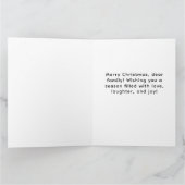 Grote Kerstkaart Kaart Familie (Binnen)