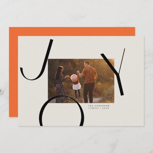 Grote Kerstkaart met Foto Kaart (Voorkant / Achterkant)