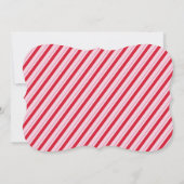 Grote Kerstkaart Rood en Roze Kaart (Achterkant)