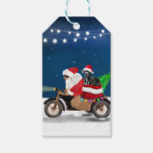 Grote kerstkerstkerstkerstkerstmankreet met dansho cadeaulabel (Voorkant)