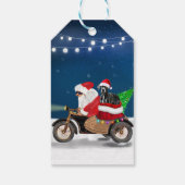 Grote kerstkerstkerstkerstkerstmankreet met dansho cadeaulabel (Achterkant)