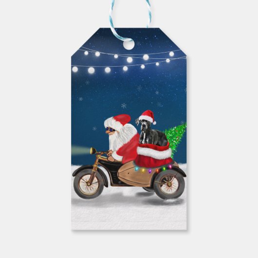 Grote kerstkerstkerstkerstkerstmankreet met dansho cadeaulabel (Achterkant)