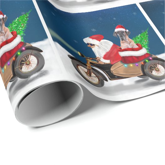 Grote kerstkerstkerstkerstkerstmankreet met dansho cadeaupapier (Rol Hoek)