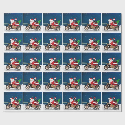 Grote kerstkerstkerstkerstkerstmankreet met dansho cadeaupapier (Vlak)