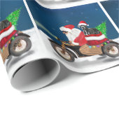 Grote kerstkerstkerstkerstkerstmankreet met dansho cadeaupapier (Rol Hoek)