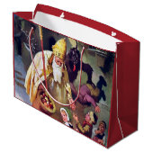 Grote kerstkrampus Gift Bag Groot Cadeauzakje (Achterkant Gekanteld)