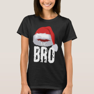 Grote Kerstman Bro Kerst Rode Kerstman Muts Broer T-shirt