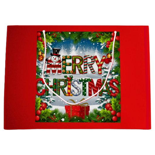 Grote Kerstman Cadeautas (Voorkant)