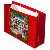 Grote Kerstman Cadeautas (Voorkant Gekanteld)
