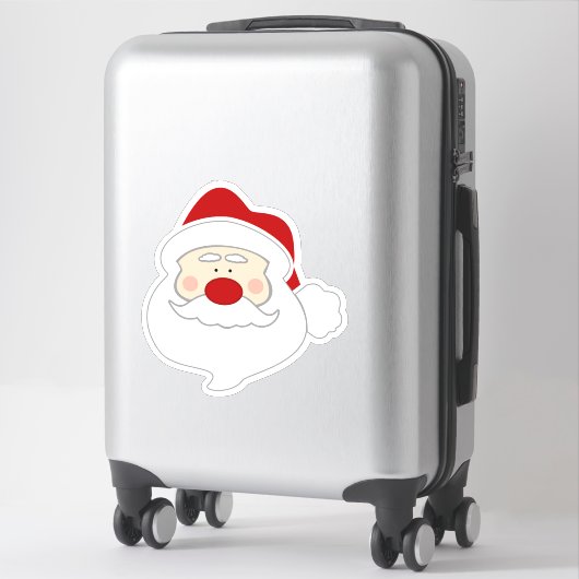Grote Kerstman Sticker (Koffer)