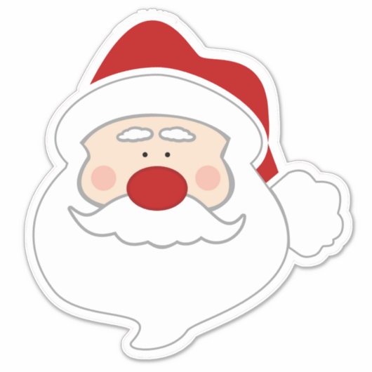 Grote kerstman-Sticker Sticker (Voorkant)