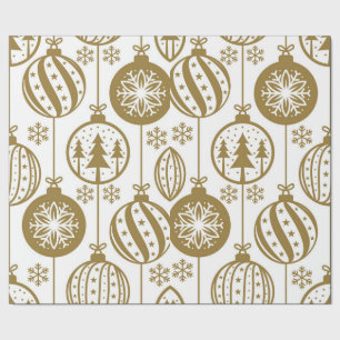 Grote kerstpapier met gouden Ornament Cadeaupapier