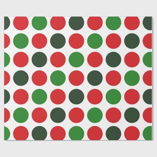 Grote kerstpokdots met pakpapier (Vlak)