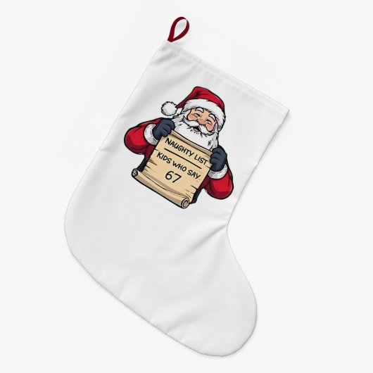 GROTE KERSTSOK (Voorkant (Hangend))