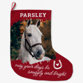 Grote kerststaart met rode Pset Kerstsok (Voorkant)