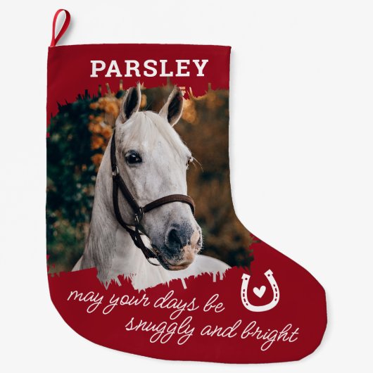 Grote kerststaart met rode Pset Kerstsok (Voorkant)