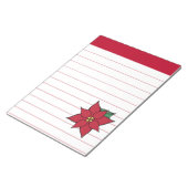 Grote Kerstster Vrije-Dag Notitieblok (Schuin)