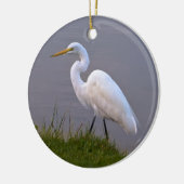 Grote kerstversiering keramisch ornament (Links)