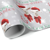 Grote kerstwens Kleine geit Kisses Silver Cadeaupapier (Rol Hoek)