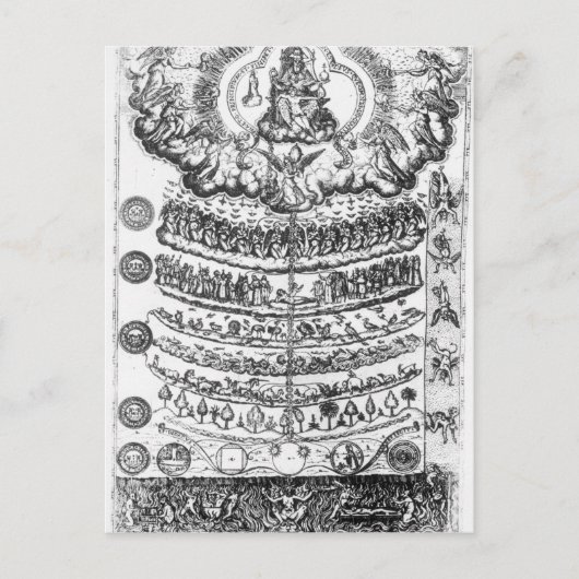 Grote ketting van "Retorica Christiana" Briefkaart (Voorkant)
