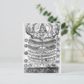 Grote ketting van "Retorica Christiana" Briefkaart (Staand voorkant)