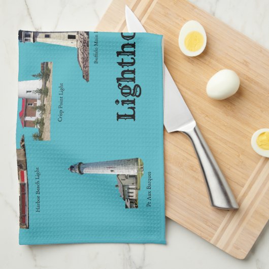 Grote keukenhanddoek voor vuurtoren (Quarter Fold)