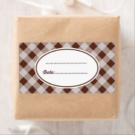 Grote Keukenlabels met Chocoladethema Etiket