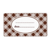 Grote Keukenlabels met Chocoladethema Etiket (Voorkant)