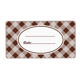 Grote Keukenlabels met Chocoladethema Etiket