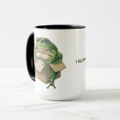 Grote kikker in kleine doos - ik past bijna in mem mok (Voorkant links)