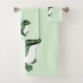 Grote kikker Kleine Japanse kikker Toad 19e eeuw Bad Handdoek (Insitu)